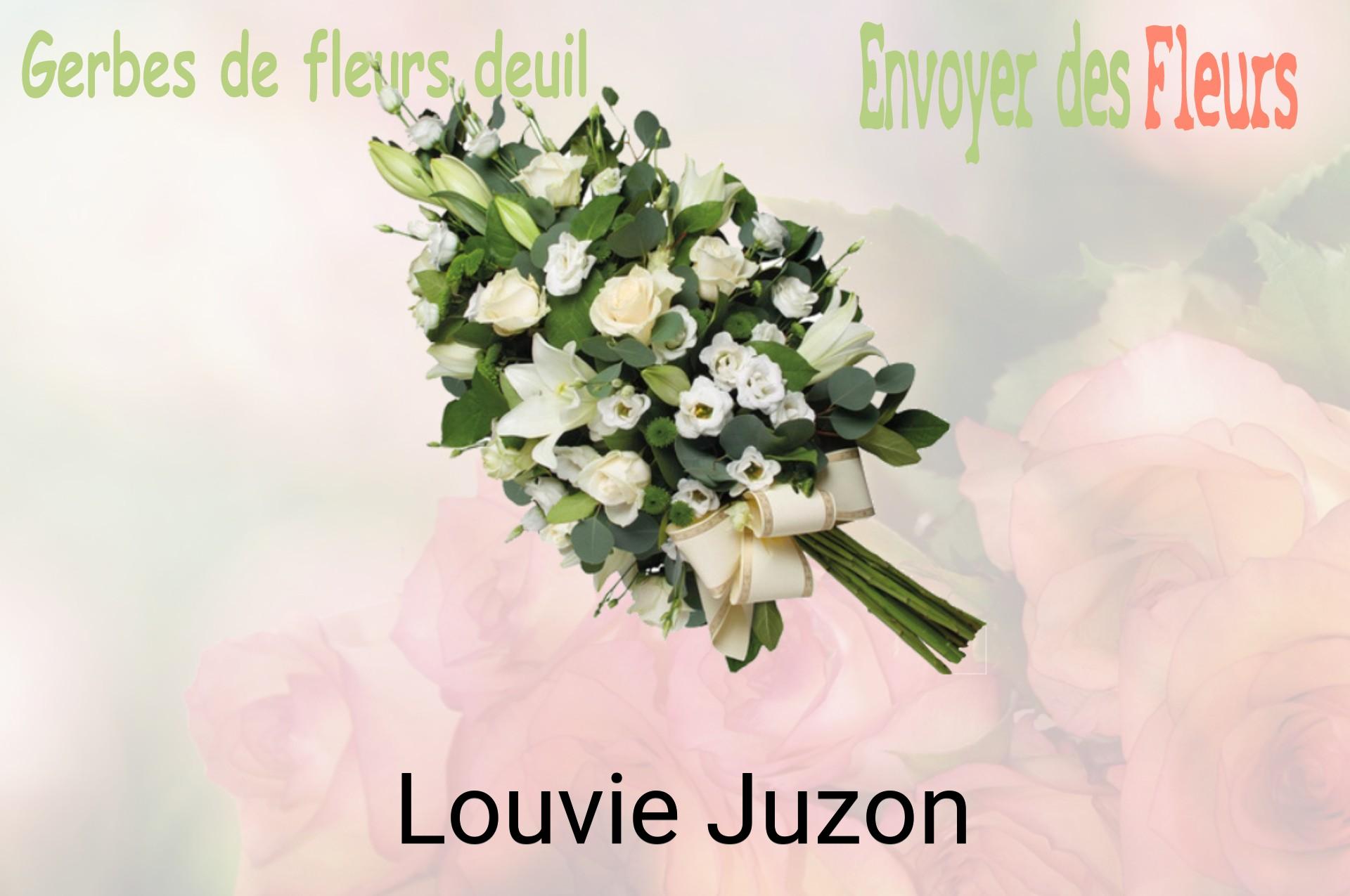 Gerbe de fleurs de deuil livrée à Louvie-Juzon